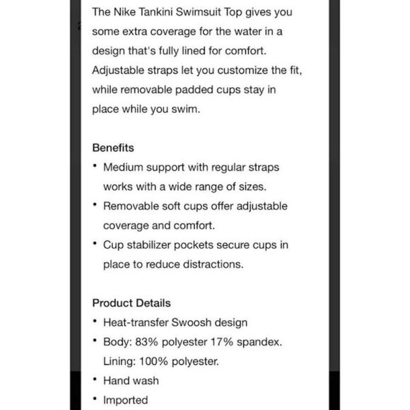 Nike Tie Dye Scoop Neck Tankini Top Pink Prime Size Small - Picture 12 of 13